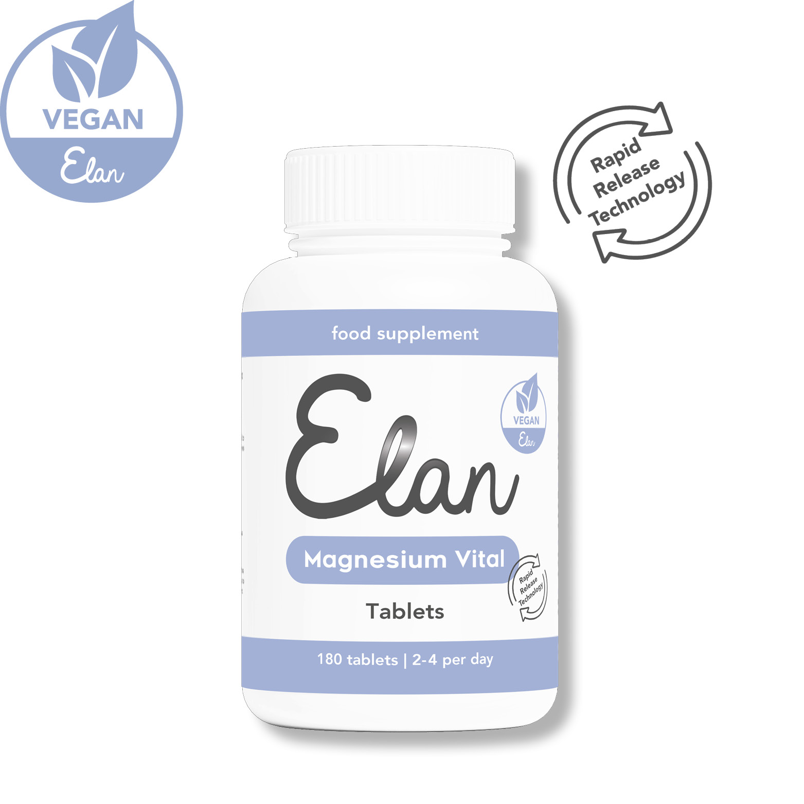 vue de face des comprimés magnesium vital vue de face des comprimés magnesium vital