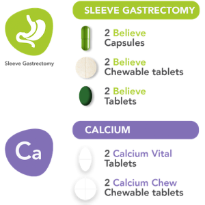 proefpakket sleeve gastrectomie believe calcium elan