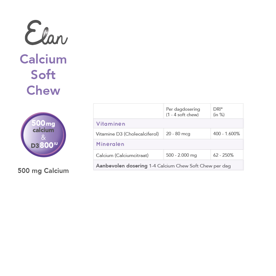 calcium soft chew samenstelling calcium soft chew samenstelling