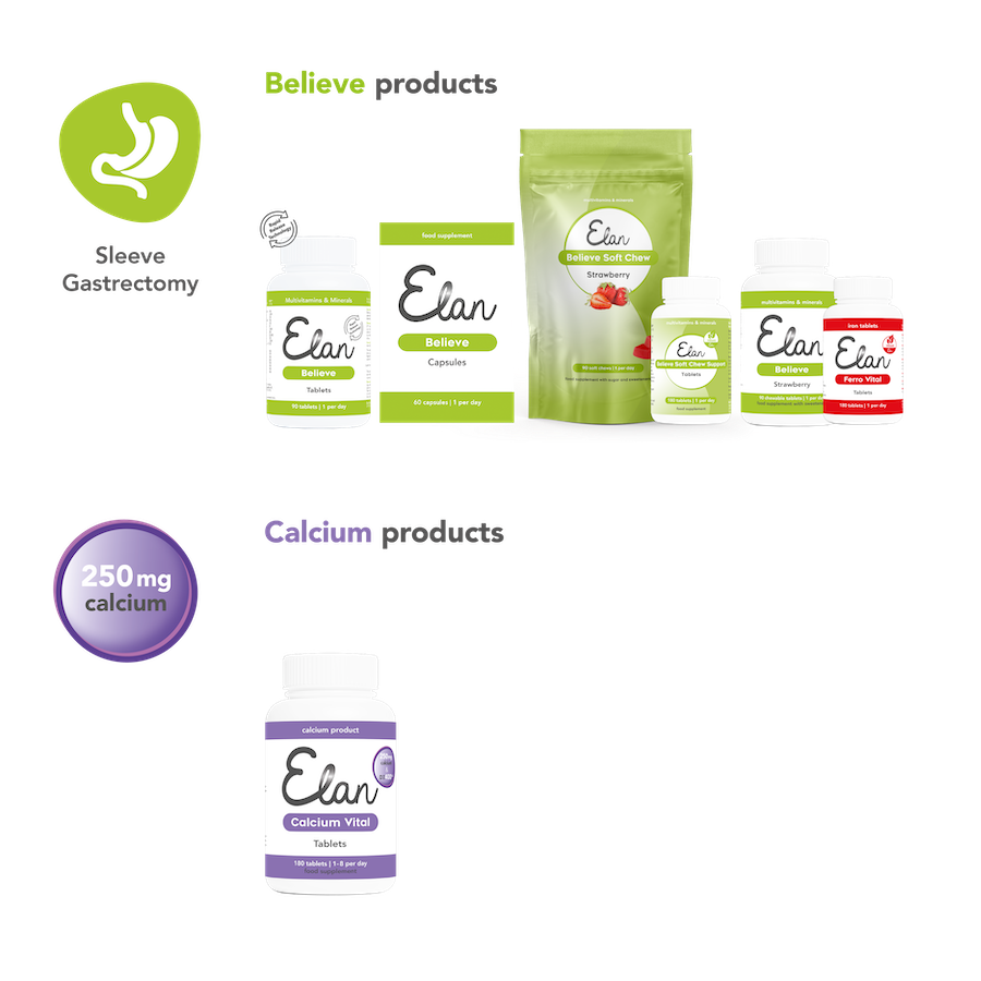 Elan Believe + 250 mg calcium