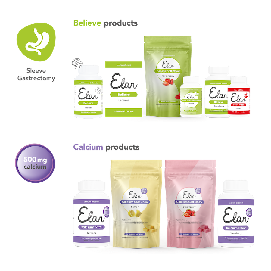 Elan Believe + 500 mg calcium