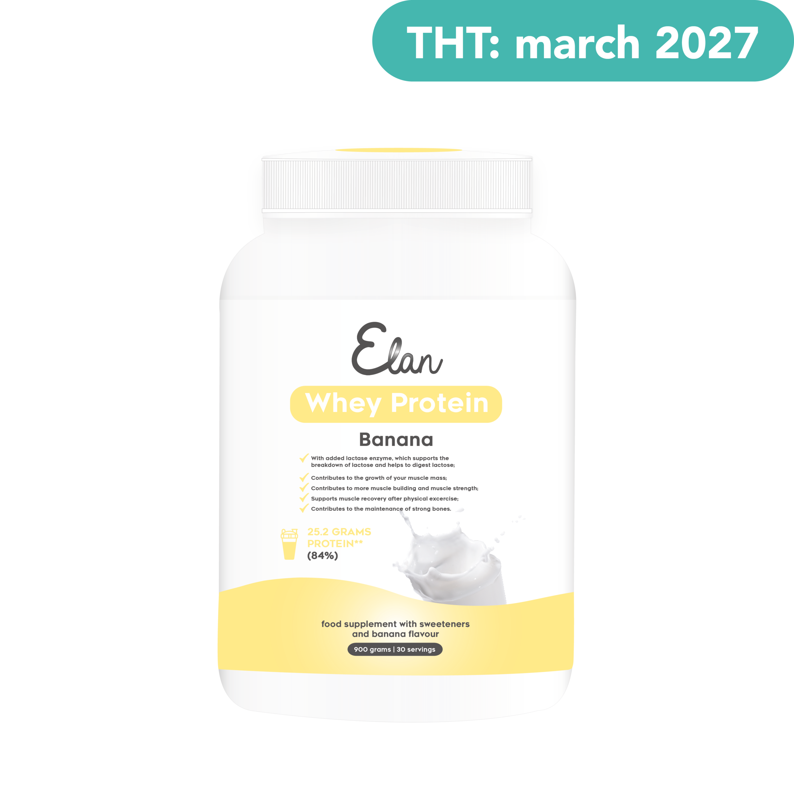 Website images - Elan Whey Protein Banana - background